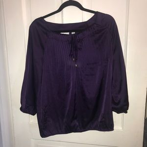 Purple Silky Blouse